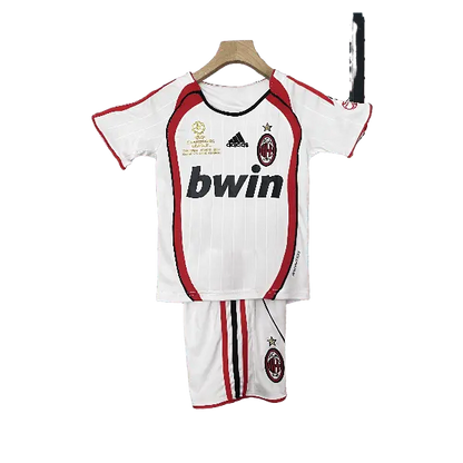 Italy AC Milan Retro 2006 - 2007 Kids' Premium Champions League Away Football Jersey - A Nostalgic Choice for Young Fans