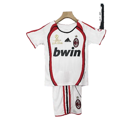 Italy AC Milan Retro 2006 - 2007 Kids' Premium Champions League Away Football Jersey - A Nostalgic Choice for Young Fans