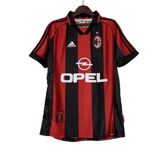 
AC Milan Retro 1998 - 1999 Premium Home Football Jersey, OPEL