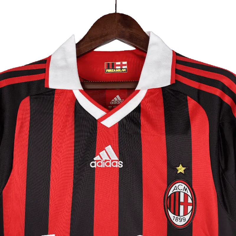 Italy AC Milan Retro 2009/10 Long Sleeve Home Football Jersey SuperJerseysTK