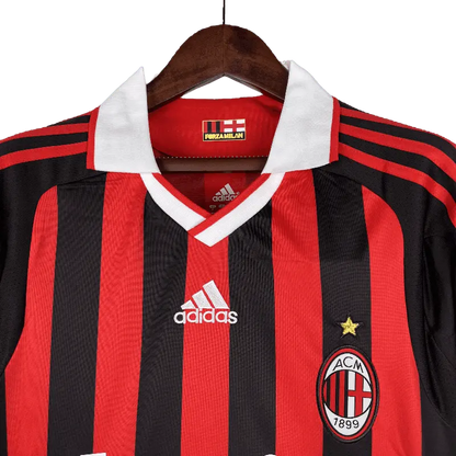 Italy AC Milan Retro 2009/10 Long Sleeve Home Football Jersey SuperJerseysTK