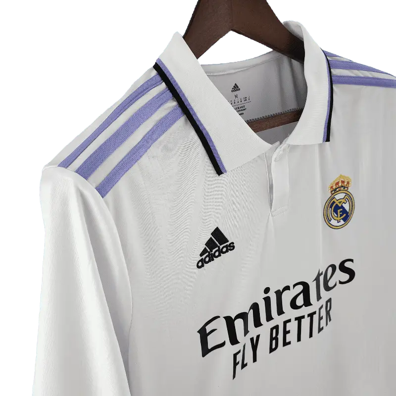 Real Madrid 2022/23 Long Sleeve Home Stylish Football Jersey SuperJerseysTK