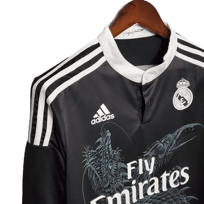 Spain Real Madrid Retro Long Sleeve 2014/15 Third Football Jersey SuperJerseysTK