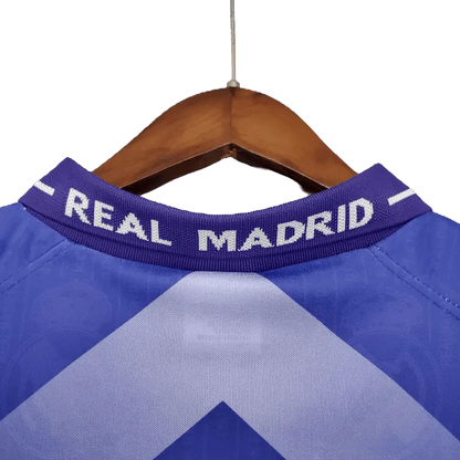 Real Madrid Retro 1996 - 1997 Premium Away Football Jersey, KELME SuperjerseysTK