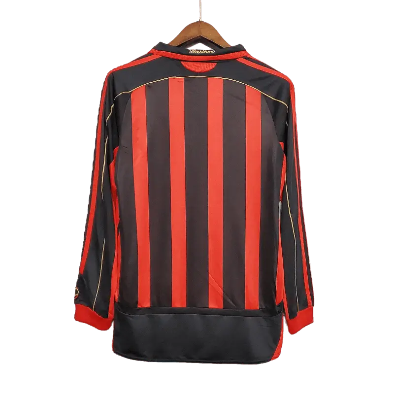 Italy AC Milan Retro 06/07 Long Sleeve Home Football Jersey SuperJerseysTK