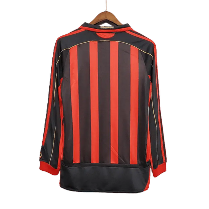 Italy AC Milan Retro 06/07 Long Sleeve Home Football Jersey SuperJerseysTK