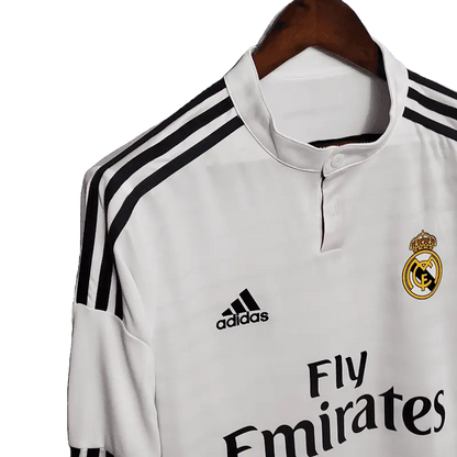 Real Madrid Retro Long Sleeve 2014/15 Home Classic Football Jersey SuperJerseysTK