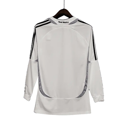 Real Madrid Retro Premium Long Sleeve 2006/07 Home Classic & Stylish Football Jersey SuperJerseysTK