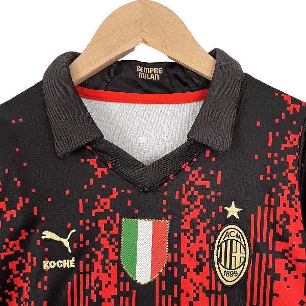 Italy AC Milan 2022/23 Kids' Dazzling Fourth Away Premium Football Jersey - A Fashionable Choice for Young Fans SuperJerseysTK