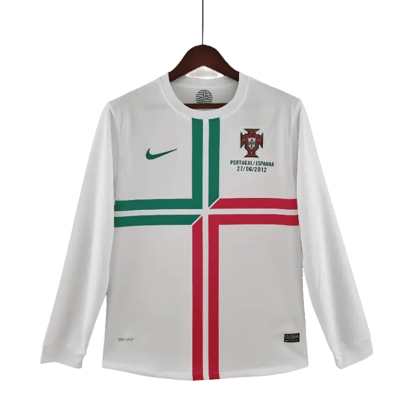 Portugal Retro 2012 Long Sleeve Away Timeless Football Jersey