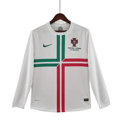 Portugal Retro 2012 Long Sleeve Away Timeless Football Jersey