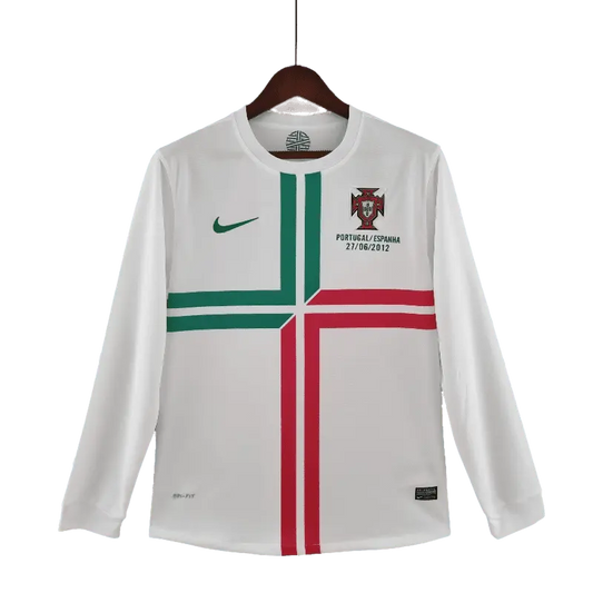 Portugal Retro 2012 Long Sleeve Away Timeless Football Jersey