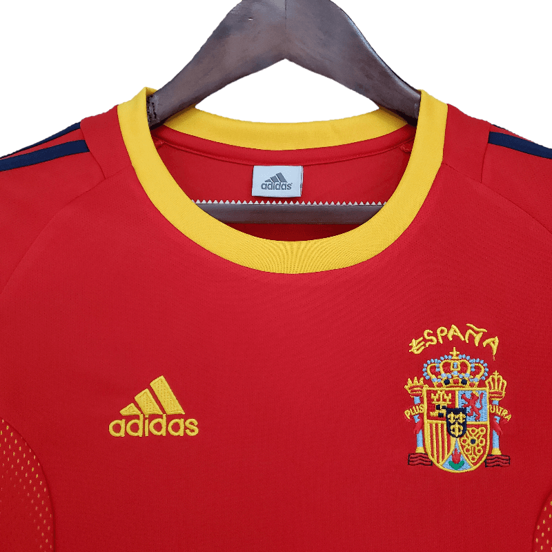 Spain Retro 2002 Home SuperJerseysTK