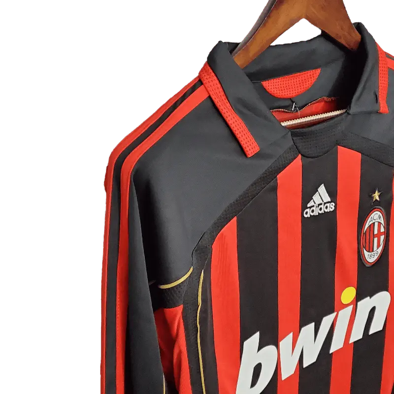 Italy AC Milan Retro 06/07 Long Sleeve Home Football Jersey SuperJerseysTK