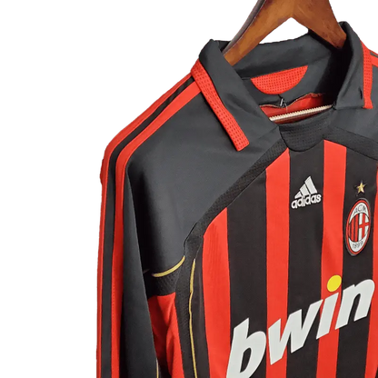 Italy AC Milan Retro 06/07 Long Sleeve Home Football Jersey SuperJerseysTK