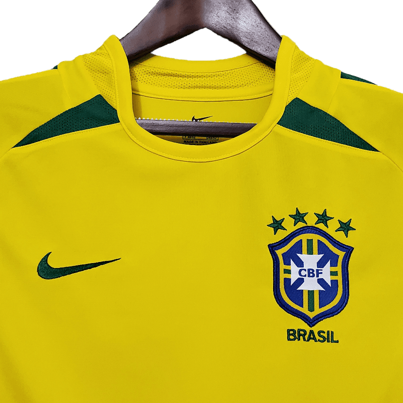 Brazil Retro 2002 Home SuperJerseysTK