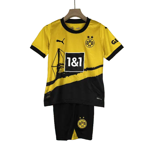 Germany Dortmund 2023/24 Kids' Stunning Home Premium Football Jersey - A Must-Have for Young Fans