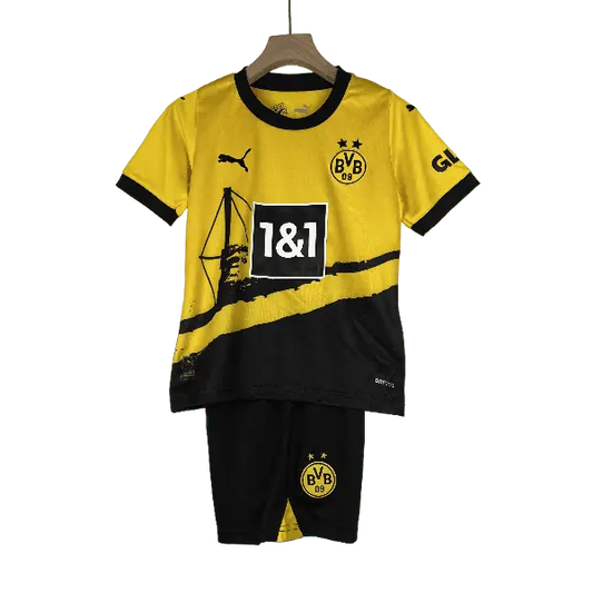 Germany Dortmund 2023/24 Kids' Stunning Home Premium Football Jersey - A Must-Have for Young Fans