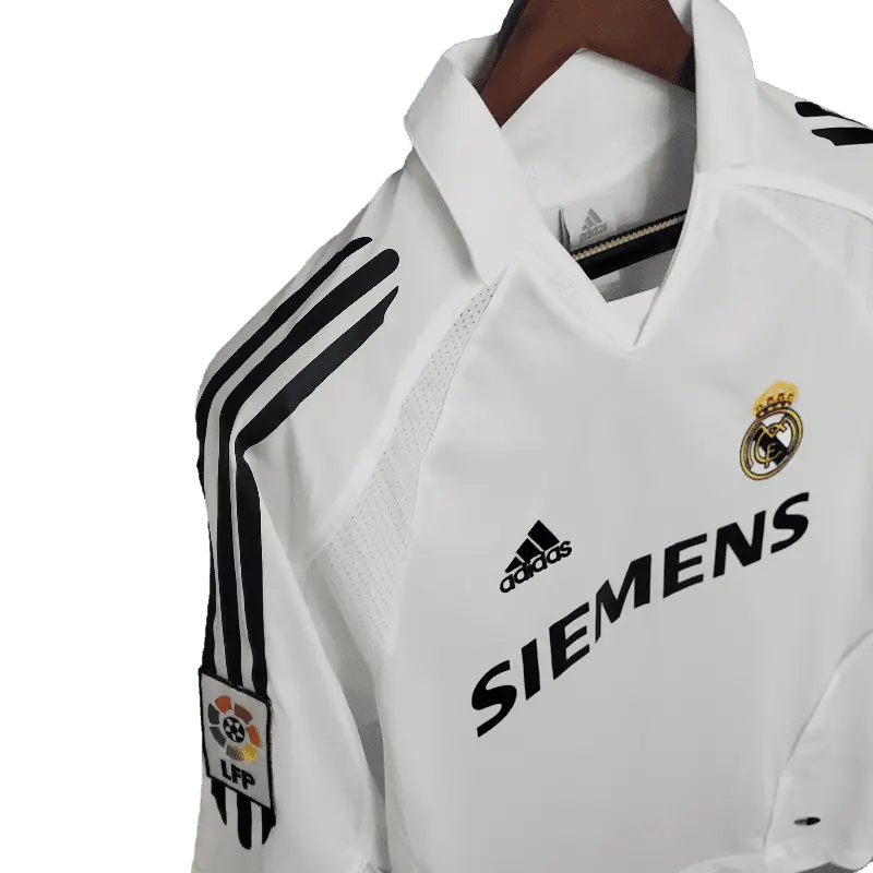 Real Madrid Retro 2005 - 2006 Premium Home Football Jersey, SIEMENS SuperjerseysTK