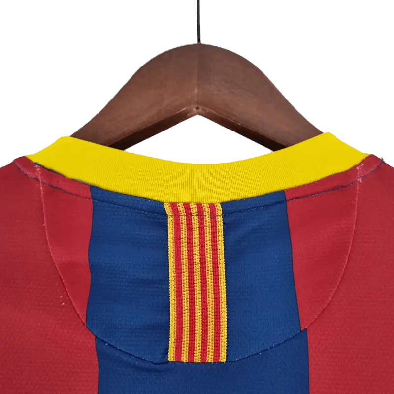 Spain Barcelona Retro Long Sleeve 10/11 Home Football Jersey SuperJerseysTK