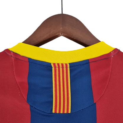 Spain Barcelona Retro Long Sleeve 10/11 Home Football Jersey SuperJerseysTK