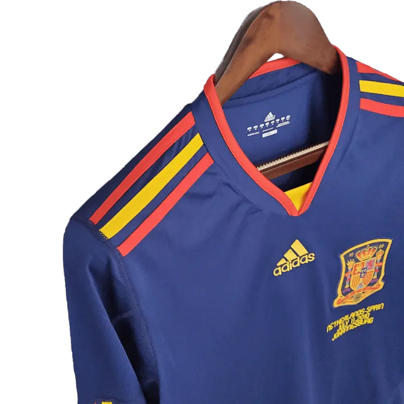 Stunning Spain Retro 2010 Long Sleeve Away Football Jersey SuperJerseysTK