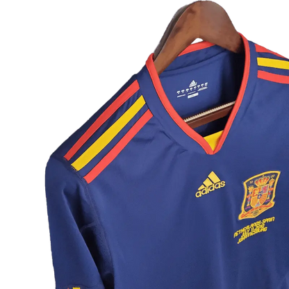 Stunning Spain Retro 2010 Long Sleeve Away Football Jersey SuperJerseysTK