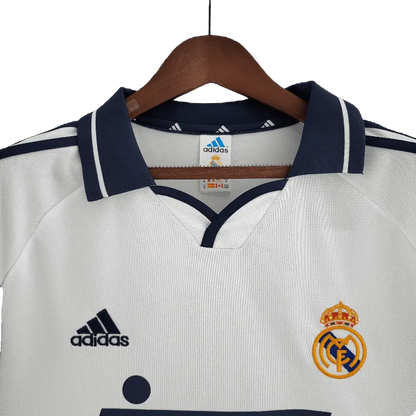 Real Madrid Retro 2000 - 2001 Premium Home Football Jersey SuperjerseysTK