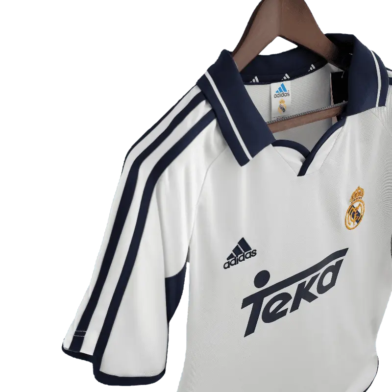 Real Madrid Retro 2000 - 2001 Premium Home Football Jersey SuperjerseysTK