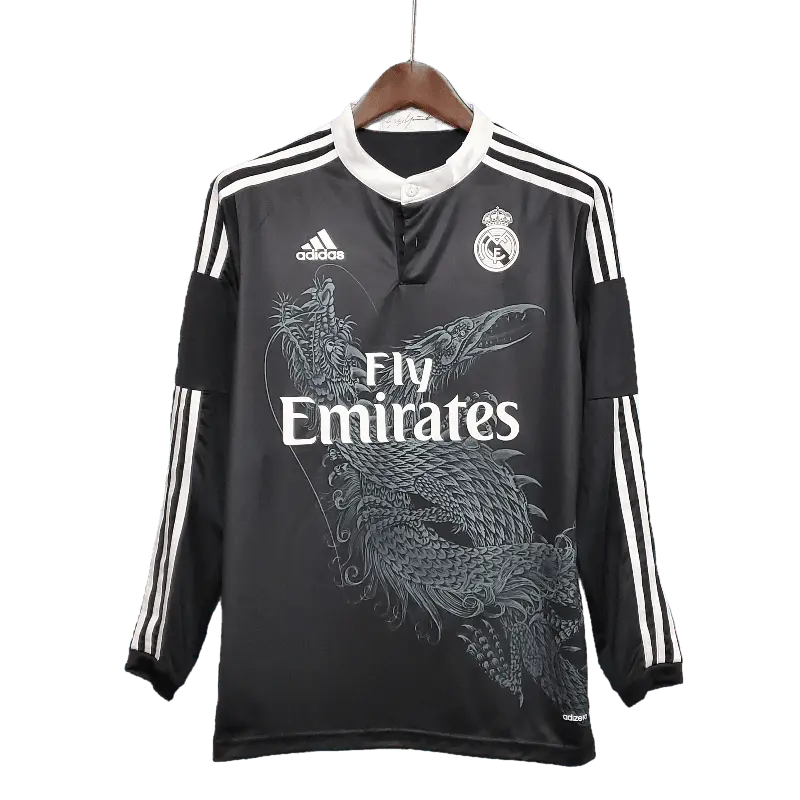 Spain Real Madrid Retro Long Sleeve 2014/15 Third Football Jersey