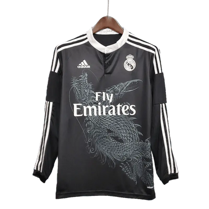 Spain Real Madrid Retro Long Sleeve 2014/15 Third Football Jersey