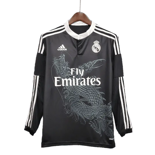 Spain Real Madrid Retro Long Sleeve 2014/15 Third Football Jersey