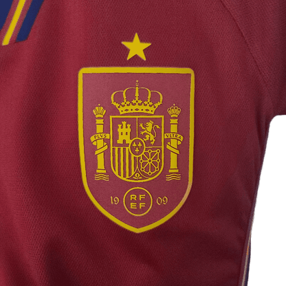 Spain 2022 Women Home Qatar World Cup SuperJerseysTK