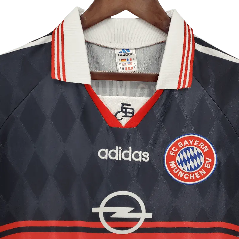 Bayern Munich Retro 1997 - 1999 Premium Home Football Jersey, OPEL SuperjerseysTK