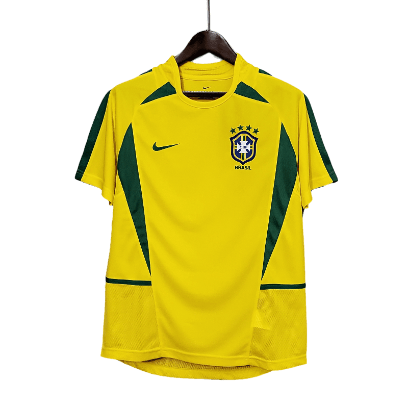 Brazil Retro 2002 Home SuperJerseysTK