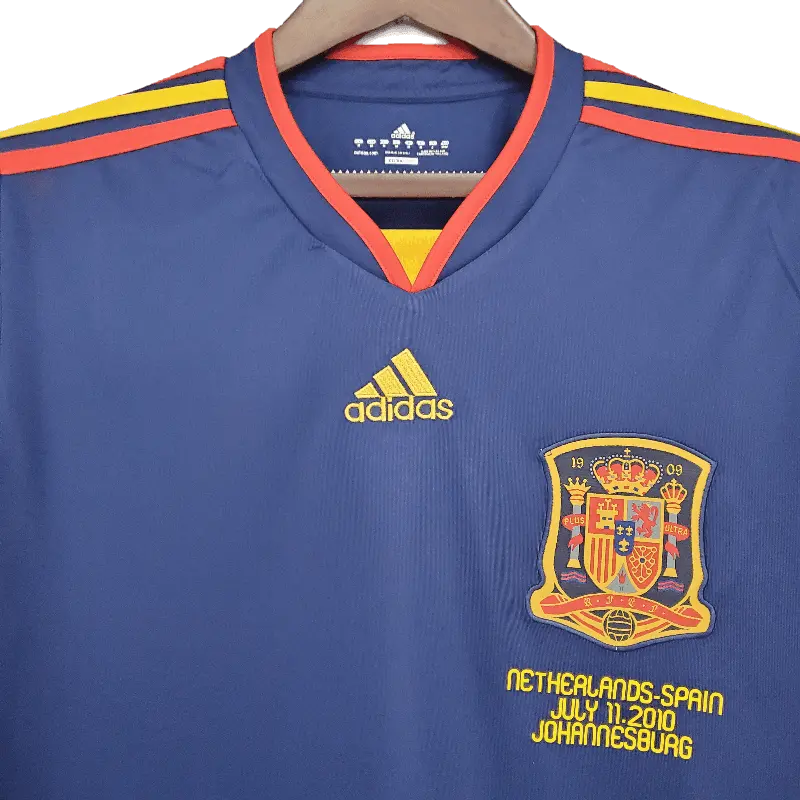 Stunning Spain Retro 2010 Long Sleeve Away Football Jersey SuperJerseysTK