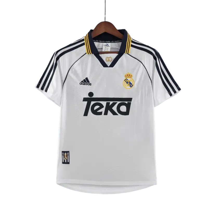 Real Madrid Retro 1998 - 2000 Premium Home Football Jersey