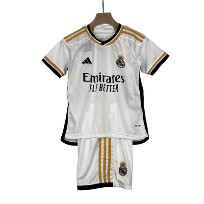 Spain 2023/24 Real Madrid Kids' Premium Home Football Jersey - A Timeless Icon for Young Fans