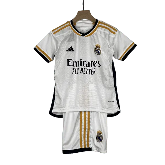 Spain 2023/24 Real Madrid Kids' Premium Home Football Jersey - A Timeless Icon for Young Fans