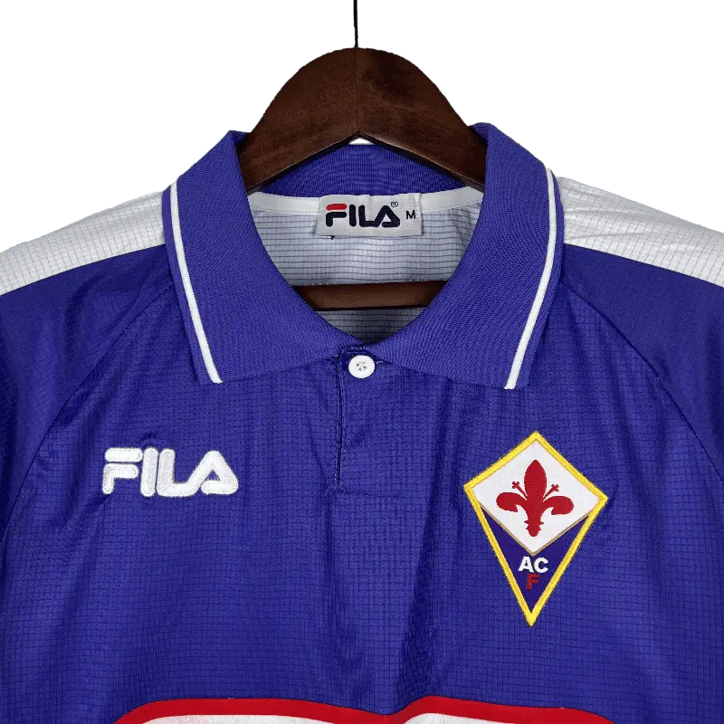 Fiorentina Retro Long Sleeve 1998 Home Classic Football Jersey SuperJerseysTK