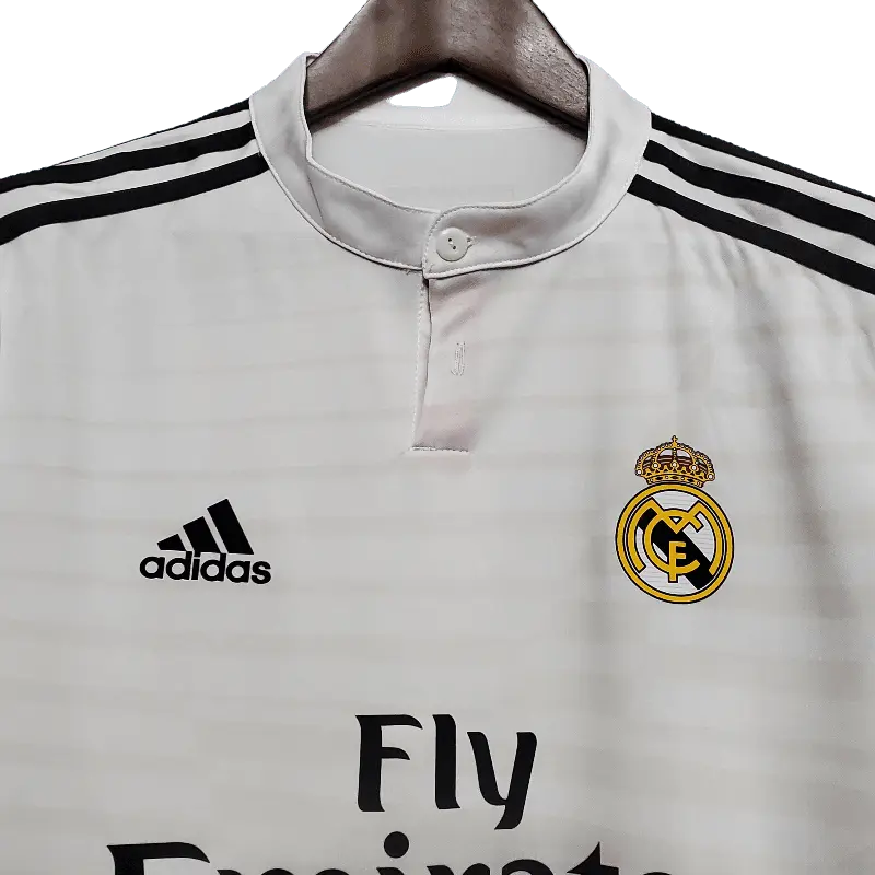 Real Madrid Retro Long Sleeve 2014/15 Home Classic Football Jersey SuperJerseysTK