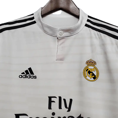 Real Madrid Retro Long Sleeve 2014/15 Home Classic Football Jersey SuperJerseysTK