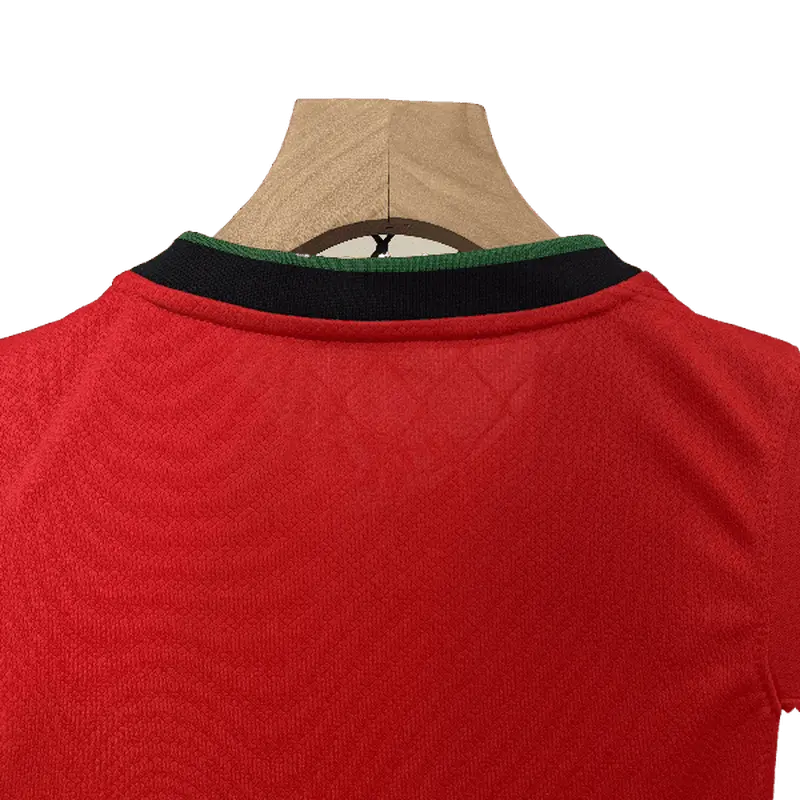 Portugal 2024 Kids' Iconic Home Premium Football Jersey - A Classic for Young Fans SuperJerseysTK