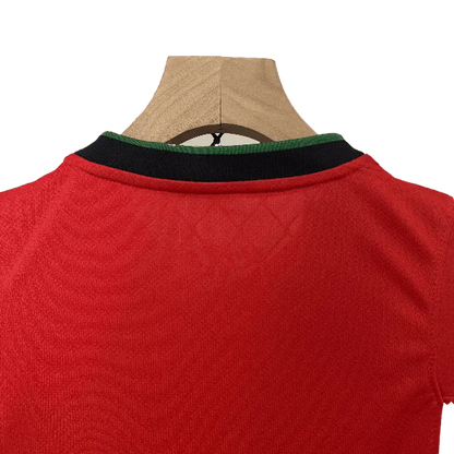 Portugal 2024 Kids' Iconic Home Premium Football Jersey - A Classic for Young Fans SuperJerseysTK