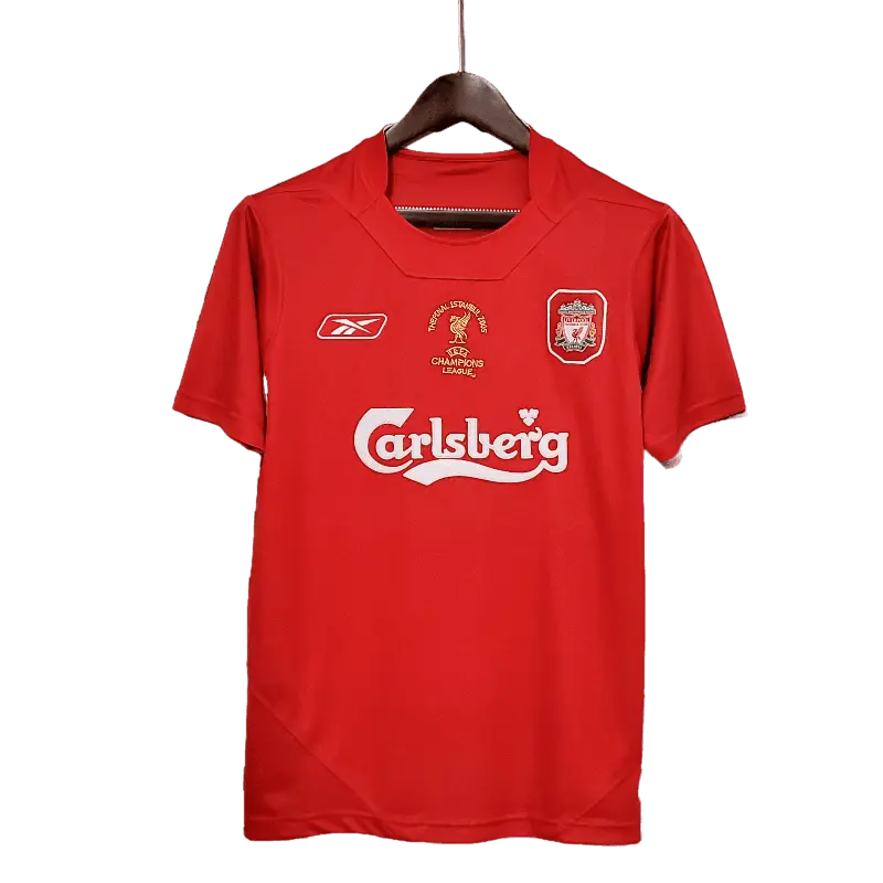 Retro Liverpool 2005 Anniversary Premium Football Jersey